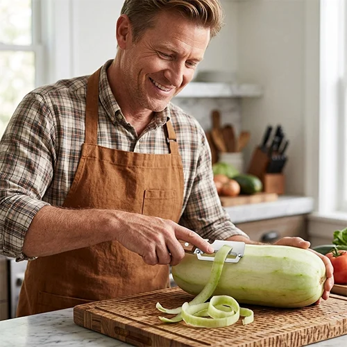 Peeler ergonomic grip